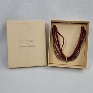 Jen Atkin x Chloe + Isabel Suede And Baguette Headwrap + Choker